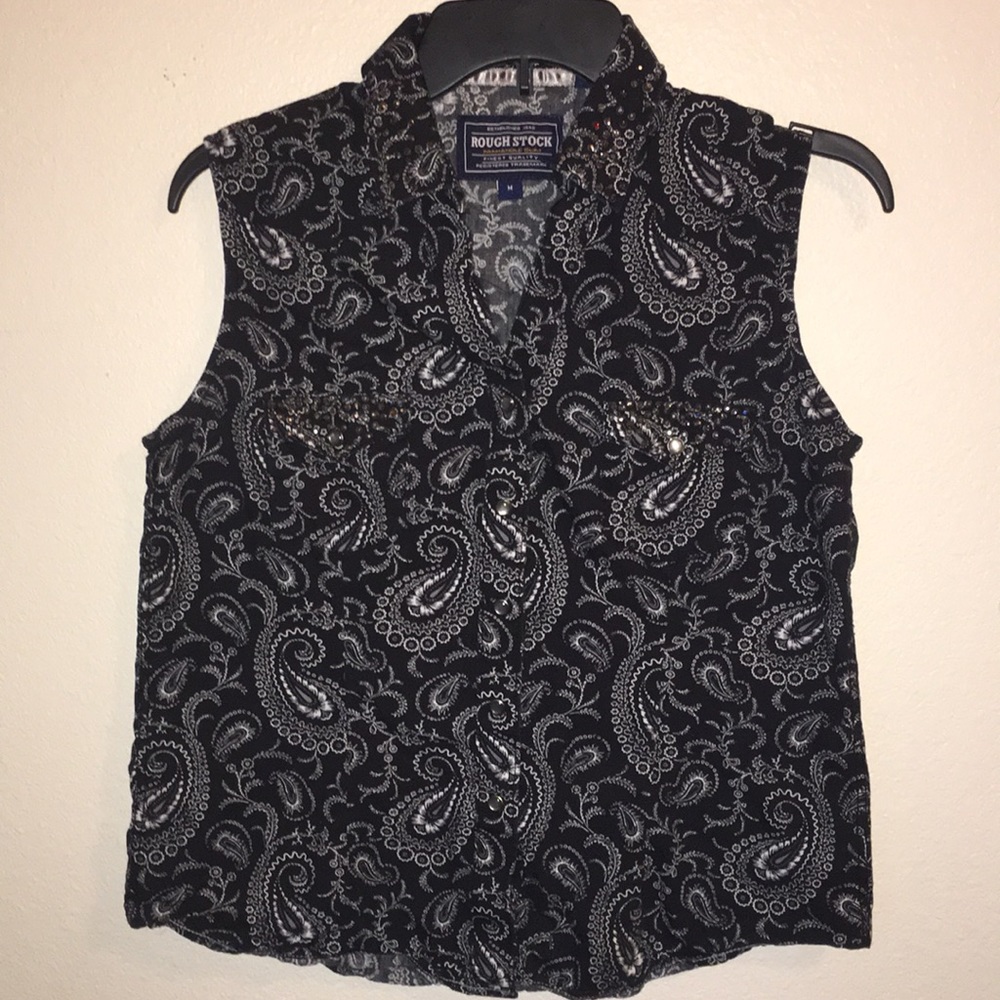 Sleeveless Western Shirt
